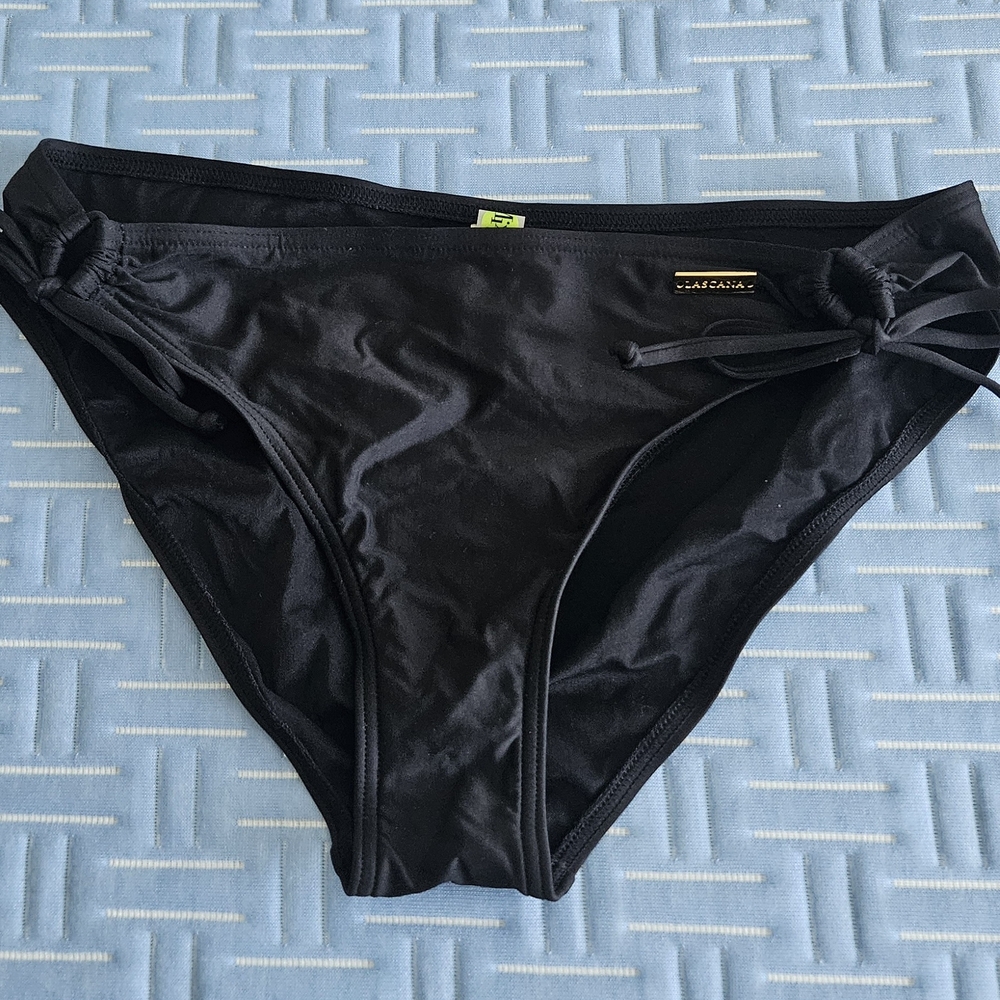 Seafolly Black Women's Bikini Bottom with Side Ties